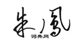 駱恆光朱鳳草書個性簽名怎么寫