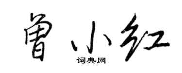 王正良曾小紅行書個性簽名怎么寫