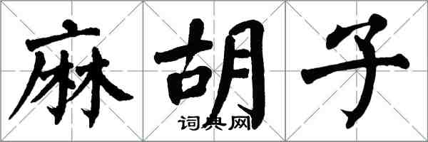 翁闓運麻鬍子楷書怎么寫