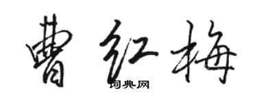 駱恆光曹紅梅行書個性簽名怎么寫