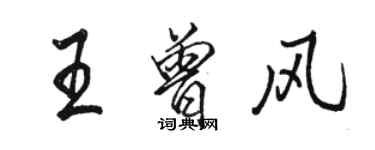 駱恆光王曾風行書個性簽名怎么寫