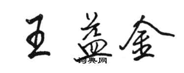 駱恆光王益金行書個性簽名怎么寫