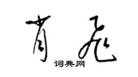 梁錦英肖飛草書個性簽名怎么寫