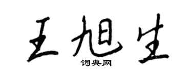 王正良王旭生行書個性簽名怎么寫