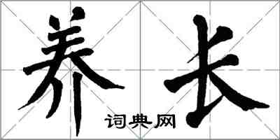 翁闓運養長楷書怎么寫