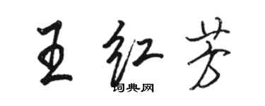 駱恆光王紅芳行書個性簽名怎么寫