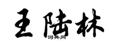 胡問遂王陸林行書個性簽名怎么寫