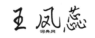 駱恆光王鳳蕊行書個性簽名怎么寫