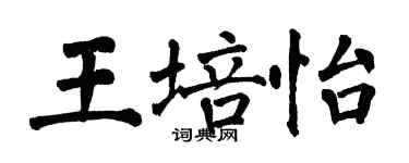 翁闓運王培怡楷書個性簽名怎么寫