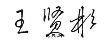 駱恆光王賢彬草書個性簽名怎么寫