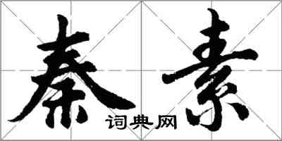 胡問遂秦素行書怎么寫