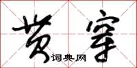 朱錫榮貫穿草書怎么寫