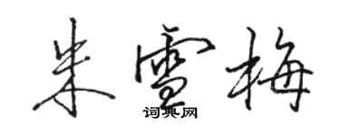 駱恆光朱雪梅行書個性簽名怎么寫
