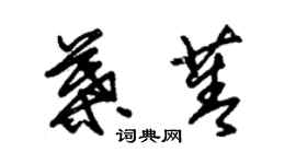 朱錫榮葉菁草書個性簽名怎么寫