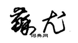 朱錫榮蘇尤草書個性簽名怎么寫