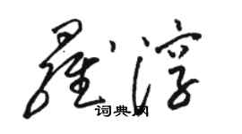 駱恆光羅淳草書個性簽名怎么寫