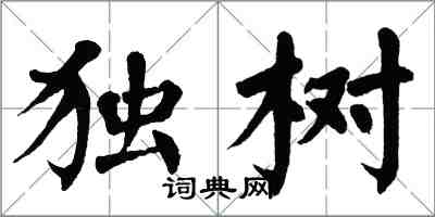 翁闓運獨樹楷書怎么寫