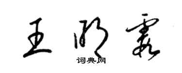梁錦英王明霞草書個性簽名怎么寫