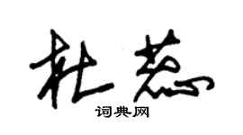 朱錫榮杜蕊草書個性簽名怎么寫