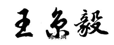 胡問遂王京毅行書個性簽名怎么寫