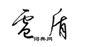 梁錦英盧盾草書個性簽名怎么寫