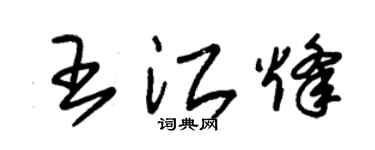 朱錫榮王江烽草書個性簽名怎么寫