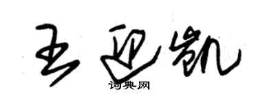 朱錫榮王迎凱草書個性簽名怎么寫