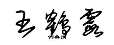 朱錫榮王鶴霞草書個性簽名怎么寫