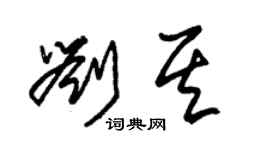 朱錫榮劉其草書個性簽名怎么寫
