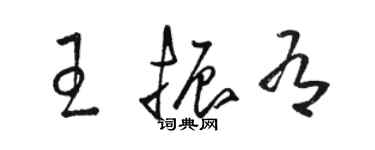 駱恆光王振有草書個性簽名怎么寫