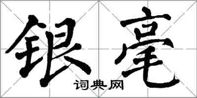 翁闓運銀毫楷書怎么寫