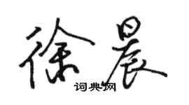 駱恆光徐晨行書個性簽名怎么寫