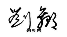 曾慶福劉贏草書個性簽名怎么寫