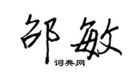 王正良邵敏行書個性簽名怎么寫