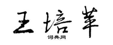 曾慶福王培苹行書個性簽名怎么寫