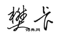 駱恆光樊卡草書個性簽名怎么寫