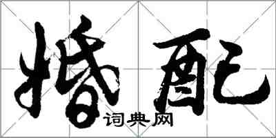 胡問遂婚配行書怎么寫