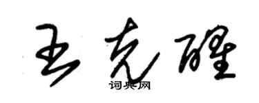 朱錫榮王克醒草書個性簽名怎么寫