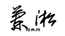 朱錫榮蘭淞草書個性簽名怎么寫