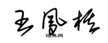 朱錫榮王鳳棋草書個性簽名怎么寫