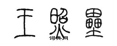 陳墨王照壘篆書個性簽名怎么寫