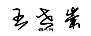 朱錫榮王世崇草書個性簽名怎么寫