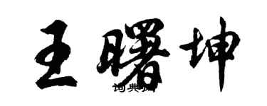胡問遂王曙坤行書個性簽名怎么寫