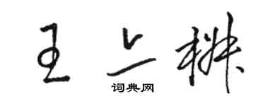 駱恆光王亦椒草書個性簽名怎么寫