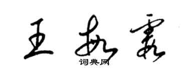 梁錦英王敏霞草書個性簽名怎么寫