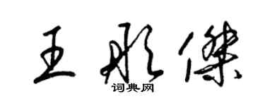 梁錦英王彤傑草書個性簽名怎么寫