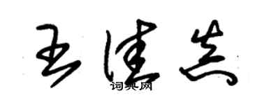 朱錫榮王佳真草書個性簽名怎么寫