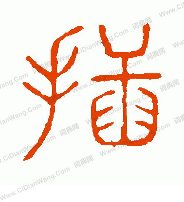 說文解字寫的插