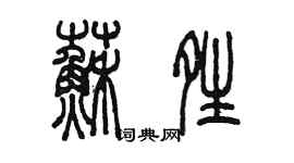 陳墨蘇晴篆書個性簽名怎么寫