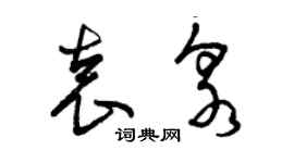 曾慶福袁泉草書個性簽名怎么寫